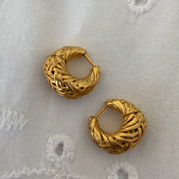 Small Huggie Hoop Earrings - Picture 2 of 3